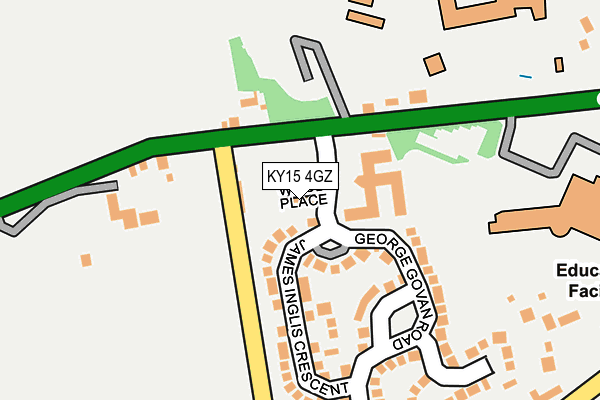 KY15 4GZ map - OS OpenMap – Local (Ordnance Survey)