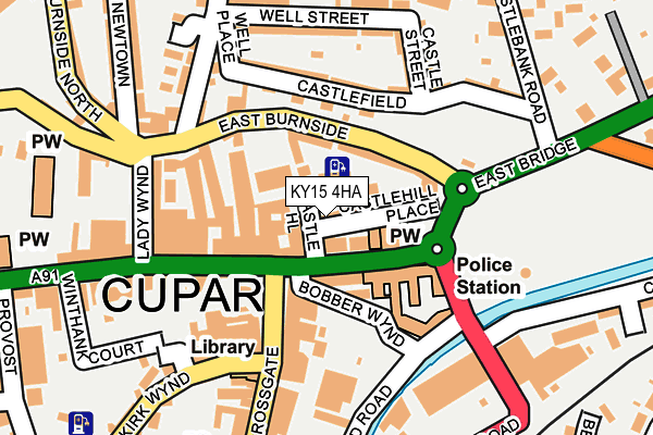 KY15 4HA map - OS OpenMap – Local (Ordnance Survey)