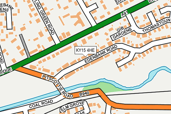 KY15 4HE map - OS OpenMap – Local (Ordnance Survey)