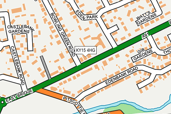 KY15 4HG map - OS OpenMap – Local (Ordnance Survey)