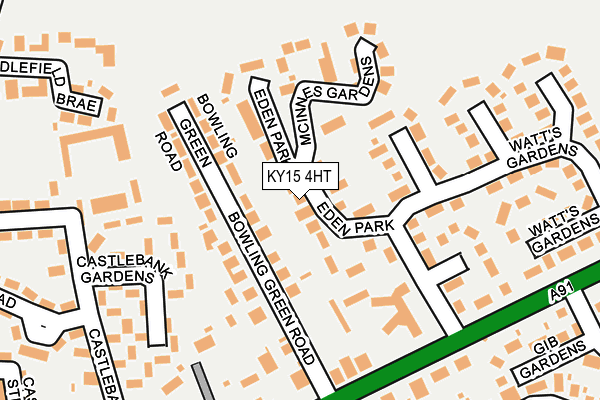 KY15 4HT map - OS OpenMap – Local (Ordnance Survey)