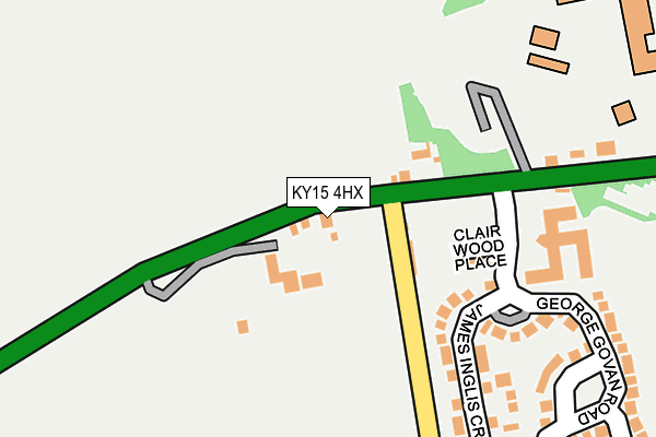 KY15 4HX map - OS OpenMap – Local (Ordnance Survey)