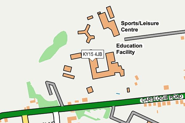 KY15 4JB map - OS OpenMap – Local (Ordnance Survey)