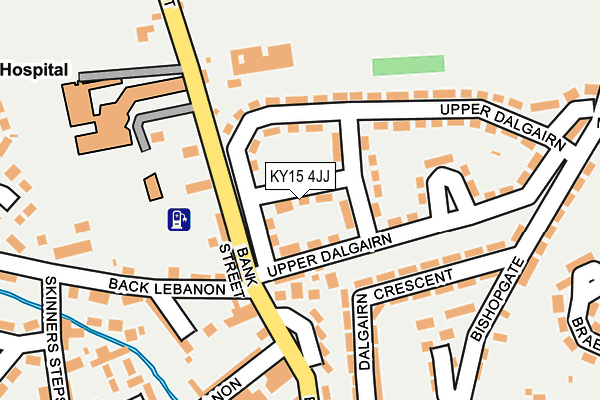 KY15 4JJ map - OS OpenMap – Local (Ordnance Survey)