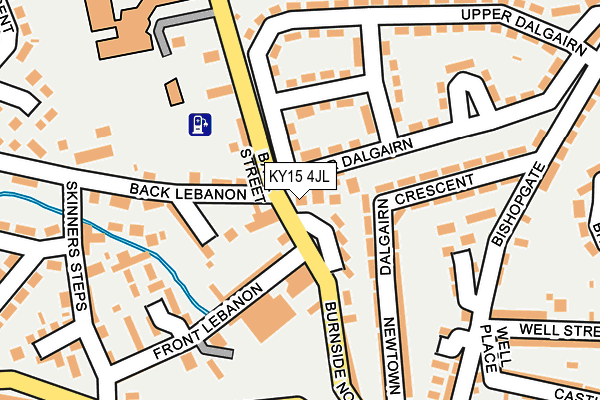 KY15 4JL map - OS OpenMap – Local (Ordnance Survey)