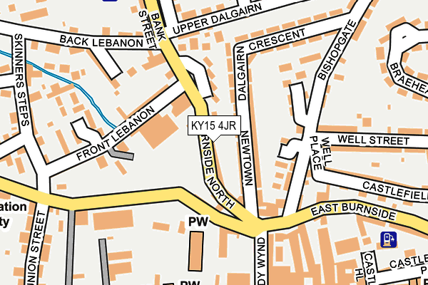 KY15 4JR map - OS OpenMap – Local (Ordnance Survey)