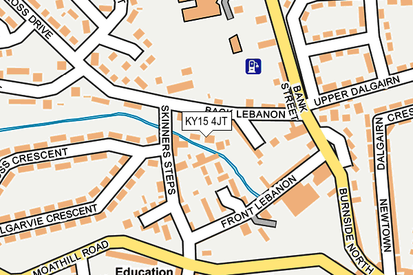 KY15 4JT map - OS OpenMap – Local (Ordnance Survey)