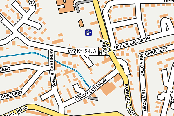 KY15 4JW map - OS OpenMap – Local (Ordnance Survey)