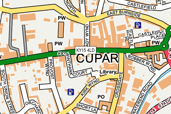 KY15 4LD map - OS OpenMap – Local (Ordnance Survey)