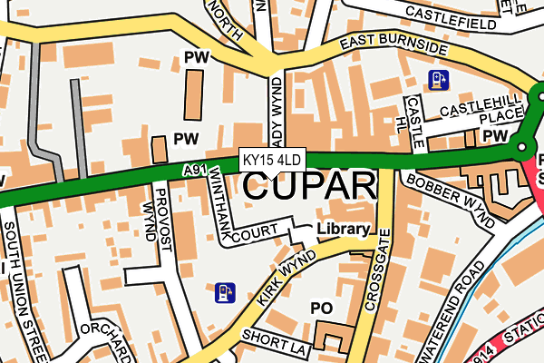 Map of LAWRIE ESTATE AGENTS LTD at local scale