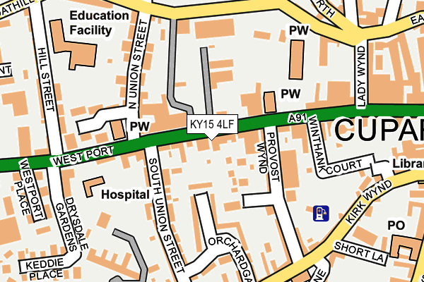 Map of BONNYGATE GARAGE LIMITED at local scale
