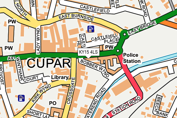 KY15 4LS map - OS OpenMap – Local (Ordnance Survey)
