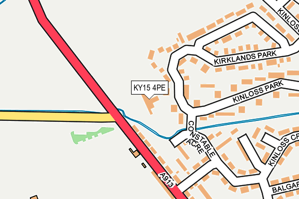 KY15 4PE map - OS OpenMap – Local (Ordnance Survey)