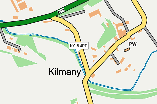 KY15 4PT map - OS OpenMap – Local (Ordnance Survey)