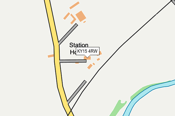 KY15 4RW map - OS OpenMap – Local (Ordnance Survey)