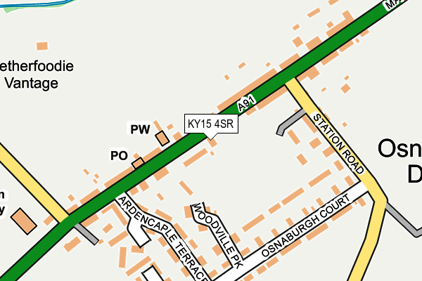 KY15 4SR map - OS OpenMap – Local (Ordnance Survey)