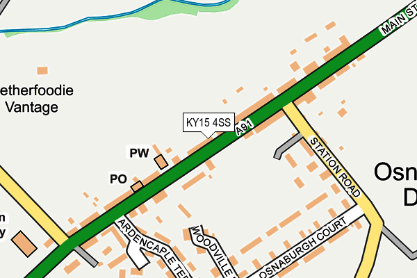 KY15 4SS map - OS OpenMap – Local (Ordnance Survey)