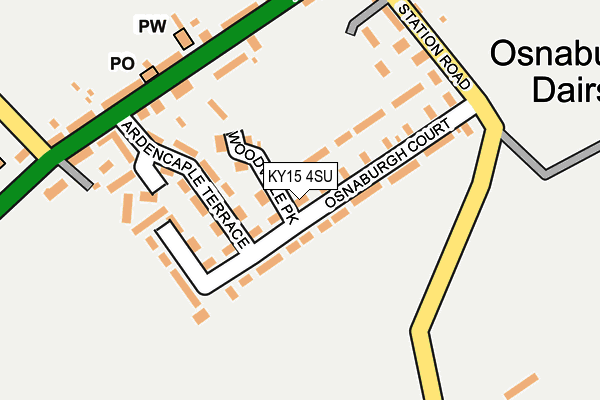 KY15 4SU map - OS OpenMap – Local (Ordnance Survey)