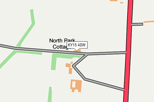 KY15 4SW map - OS OpenMap – Local (Ordnance Survey)
