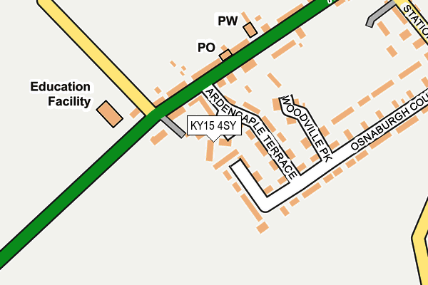 KY15 4SY map - OS OpenMap – Local (Ordnance Survey)
