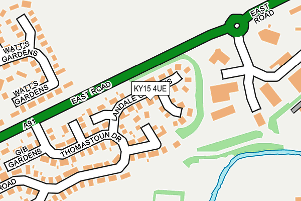 KY15 4UE map - OS OpenMap – Local (Ordnance Survey)