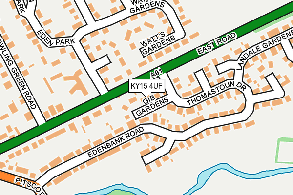 KY15 4UF map - OS OpenMap – Local (Ordnance Survey)