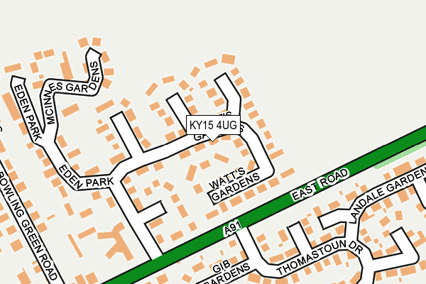 KY15 4UG map - OS OpenMap – Local (Ordnance Survey)