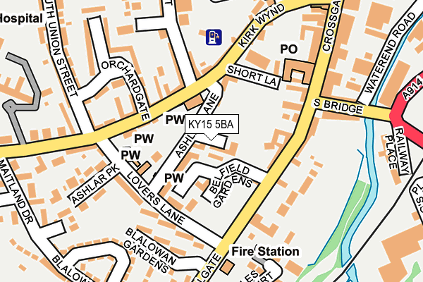 KY15 5BA map - OS OpenMap – Local (Ordnance Survey)