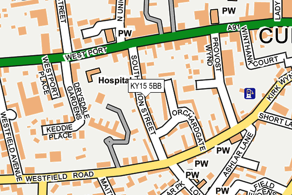 KY15 5BB map - OS OpenMap – Local (Ordnance Survey)