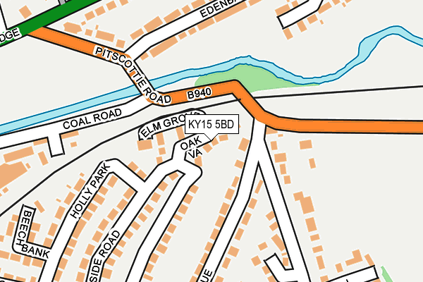 KY15 5BD map - OS OpenMap – Local (Ordnance Survey)
