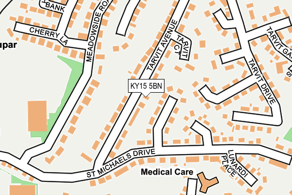 KY15 5BN map - OS OpenMap – Local (Ordnance Survey)