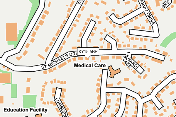 KY15 5BP map - OS OpenMap – Local (Ordnance Survey)