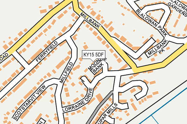 KY15 5DF map - OS OpenMap – Local (Ordnance Survey)