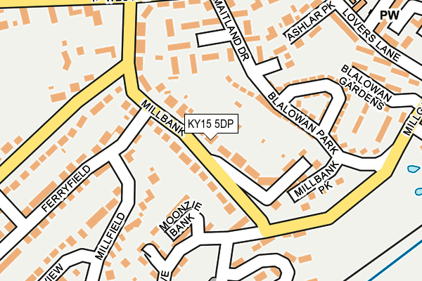 KY15 5DP map - OS OpenMap – Local (Ordnance Survey)