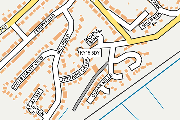KY15 5DY map - OS OpenMap – Local (Ordnance Survey)