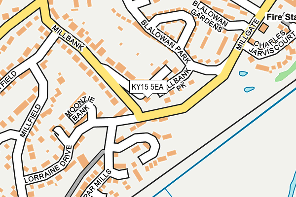 KY15 5EA map - OS OpenMap – Local (Ordnance Survey)