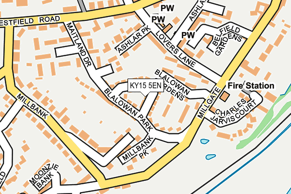 KY15 5EN map - OS OpenMap – Local (Ordnance Survey)