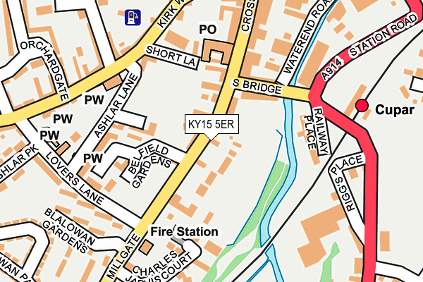 KY15 5ER map - OS OpenMap – Local (Ordnance Survey)