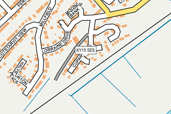 KY15 5ES map - OS OpenMap – Local (Ordnance Survey)