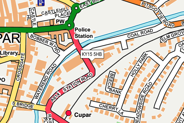 KY15 5HB map - OS OpenMap – Local (Ordnance Survey)