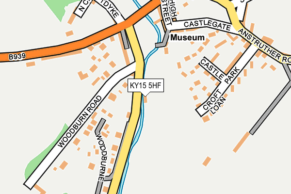 KY15 5HF map - OS OpenMap – Local (Ordnance Survey)