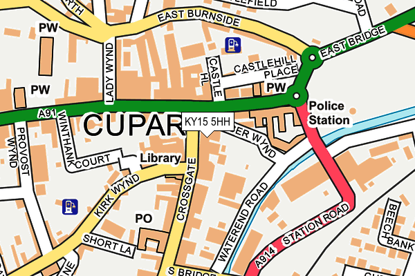 KY15 5HH map - OS OpenMap – Local (Ordnance Survey)