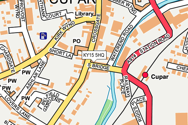 KY15 5HQ map - OS OpenMap – Local (Ordnance Survey)