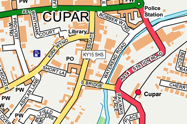 KY15 5HS map - OS OpenMap – Local (Ordnance Survey)