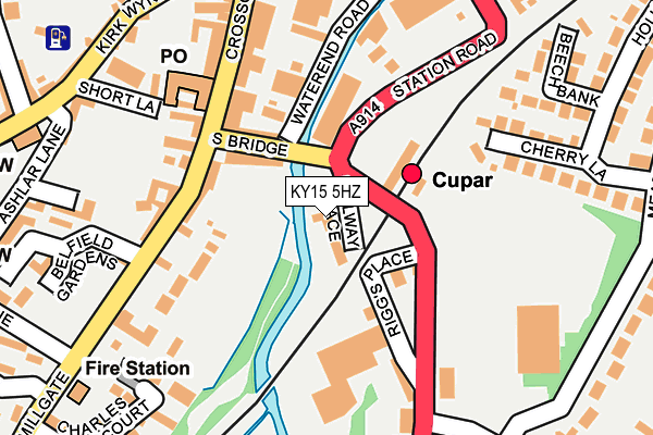 KY15 5HZ map - OS OpenMap – Local (Ordnance Survey)
