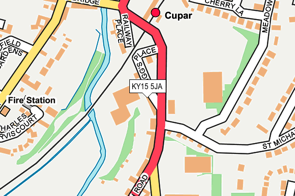 KY15 5JA map - OS OpenMap – Local (Ordnance Survey)