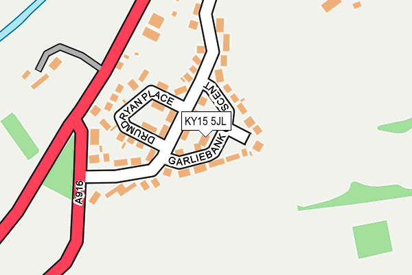 KY15 5JL map - OS OpenMap – Local (Ordnance Survey)