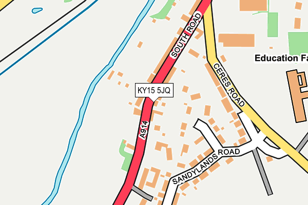KY15 5JQ map - OS OpenMap – Local (Ordnance Survey)