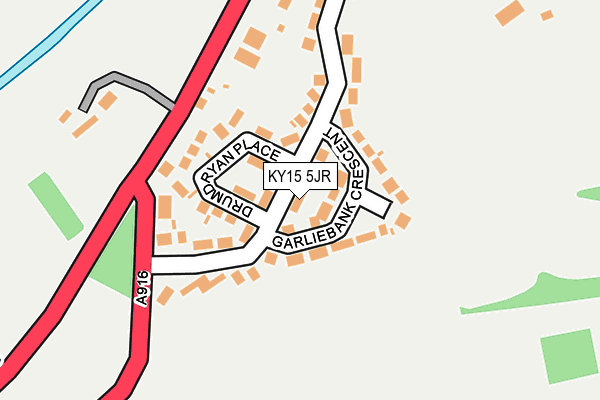 KY15 5JR map - OS OpenMap – Local (Ordnance Survey)