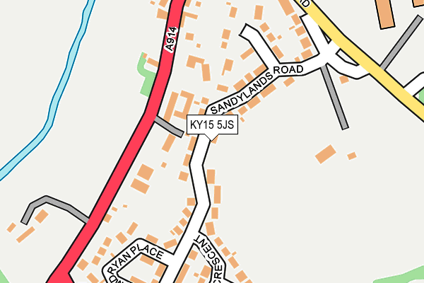 KY15 5JS map - OS OpenMap – Local (Ordnance Survey)